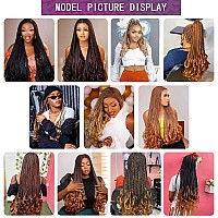 Amir Hair 8 Packs French Curly Braiding Hair 20 Inch Loose Wave Braiding Hair Pre Stretched Synthetic Hair Extensions 1B