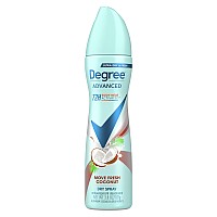 Degree Antiperspirant Deodorant Dry Spray Coconut Hibiscus 72Hour Sweat And Odor Protection Deodorant Spray With Body Heat Ac