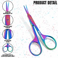 Nail Scissors Toenail Eyebrow Mustache Facial Nose Ear Hair Grooming Multipurpose Beauty Scissors Small Manicure Pedicure Cur