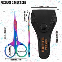 Nail Scissors Toenail Eyebrow Mustache Facial Nose Ear Hair Grooming Multipurpose Beauty Scissors Small Manicure Pedicure Cur