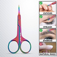 Cuticle Scissors Eyebrow False Eyelashes Mustache Facial Nose Ear Hair Grooming Multipurpose Beauty Scissors Small Manicure P