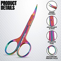 Cuticle Scissors Eyebrow False Eyelashes Mustache Facial Nose Ear Hair Grooming Multipurpose Beauty Scissors Small Manicure P