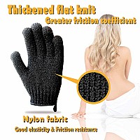 Mig4U Shower Scrub Gloves Exfoliating For Women And Men Medium To Heavy Bathing Remove Dead Skin Body Beauty Sponge Loofah Deep