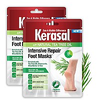 Kerasal Intensive Repair Foot Mask Foot Mask For Cracked Heels And Dry Feet 2 Count Pack Of 2