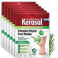 Kerasal Intensive Repair Foot Mask Foot Mask For Cracked Heels And Dry Feet Six Pair 6 Count