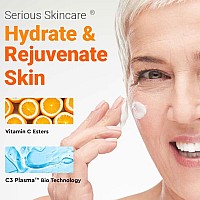 Serious Skincare Hydrating C3 Plasma Vitamin C Facial Cleanser Gentle Face Wash With Hydrolyzed Collagen Botanical Extract