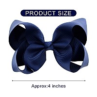 Deeka 16 Pcs 4 Handmade Hair Bow Grosgrain Ribbon Solid Color Hair Bow Alligator Clips Hair Accessories For Little Teen Toddle