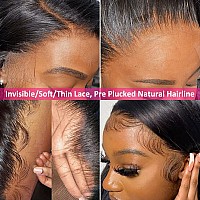 Hermosa 13X4 Straight Human Hair Lace Front Wigs For Black Women 26 Inch 180 Density Hd Lace Front Wig Human Hair Pre Plucked Wi