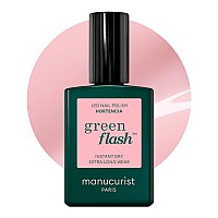 Manucurist Green Flash Led Gel Nail Polish Vegan 12Free Plantbased 61 Gel Polish Made In France 05 Fl Oz Hortencia