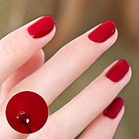 Manucurist Green Flash Led Gel Nail Polish Vegan 12Free Plantbased 56 Gel Polish Made In France 05 Fl Oz Red Cherry