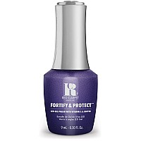 Red Carpet Manicure Fortify Protect Blue Metallic Gel Polish For Strong Healthy Nails Infused With Vitamin A Biotin Fe