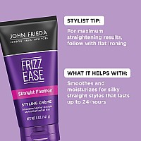 John Frieda Frizzease Straight Fixation Styling Creme 5 Ounces Product For Smooth Silky Nofrizz Hair Pack Of 2