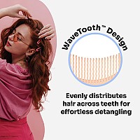 Wet Brush Go Green Coconut Oil Infused Treatment Comb Wide Tooth Hair Detangler With Wavetooth Design That Gently And Glides T