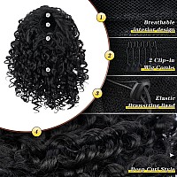 Drawstring Ponytail Afro Kinky Curly Ponytail For Black Women Peacoco 10 Inch Synthetic Hairpieces Clip In Jerry Curls Afro Puf