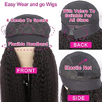 Rebasar Deep Wave Wigs Human Hair Wear And Go Glueless Headband Wigs 20 Inch Human Hair Wigs For Black Women Human Hair Deep Cur