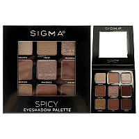 Sigma Beauty Spicy Eyeshadow Palette - 9 Highly Pigmented Shades