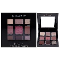 Sigma Beauty Hazy Eyeshadow Palette - 9 Bold Shades, Vegan