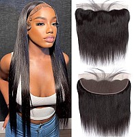 13X4 Lace Frontal Closure Ear To Ear Hd Lace Frontal 18 Inch Brazilian Straight Frontal Hd Closure Virgin Human Hair Frontal Lac