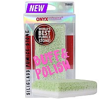 Onyx Professional 2 in 1 Pumice Stone, 100% Siliglass Callus Remover for Feet, Elbows, Knees, Dead Skin, Heels, Hands, Foot File Scrubber Exfoliator Removes Hard, Rough, Dry Skin