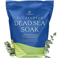 Yareli Dead Sea Bath Foot Soak Eucalyptus Magnesium Bath Salt Flakes Alternative To Epsom Salt 5Lbs With Over 250000Mg Of