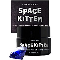 I Dew Care Peeloff Face Mask Space Kitten Blackhead Remover Whitehead Mask Exfoliate With Charcoal For Tzone Pore Clea