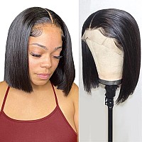 Foreverlove 16 Inch Bob Wig Human Hair 13X4 Lace Front Wigs Human Hair Pre Plucked 150 Density Unprocessed Brazilian Virgin Hum