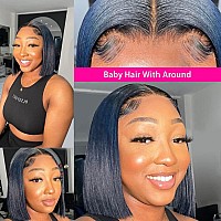 Foreverlove 16 Inch Bob Wig Human Hair 13X4 Lace Front Wigs Human Hair Pre Plucked 150 Density Unprocessed Brazilian Virgin Hum