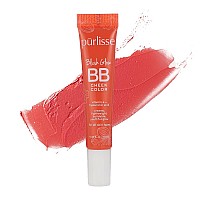 Purlisse Blush Glow Bb Cheek Color: Cruelty-Free & Clean, Paraben & Sulfate-Free, Cream Blush, Long Lasting, Vitamin E Hydrates | Vivid Coral 0.34Oz