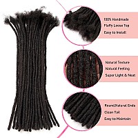 Teresa 612 Inch Small 04Cm Width 100 Strands 100 Human Hair Dreadlock Extensions For Menwomenkidsfull Handmade Permanent