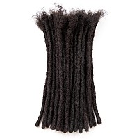 Teresa 612 Inch Small 04Cm Width 100 Strands 100 Human Hair Dreadlock Extensions For Menwomenkidsfull Handmade Permanent