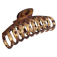 OWIIZI Big Claw Clips, 4.3 Matte Large Hair Claw Clips Leopard Print Non-Slip Ponytail Jaw Barrette Strong Hold Banana Jumbo Claw Clips for women Long Thick Hair(Single piece)