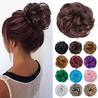 Benehair Hair Bun Hairpiece Scrunchy Updo Hair Pieces Fluffy Scrunchies Donut Top Knot Hairpiece Synthetic Curly Wavy Messy Chig