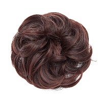 Benehair Hair Bun Hairpiece Scrunchy Updo Hair Pieces Fluffy Scrunchies Donut Top Knot Hairpiece Synthetic Curly Wavy Messy Chig