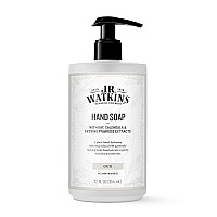 J R Watkins Moisturizing Gel Hand Soap Oud Plantbased Ingredients 12 Oz Pump