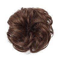 Benehair Messy Bun Hair Piece Scrunchy Updo Hair Pieces For Women Fluffy Wavy Hair Bun Scrunchies Donut Hairpiece Synthetic Chig