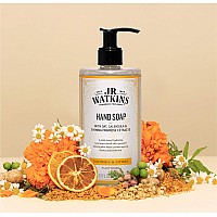 J R Watkins Moisturizing Gel Hand Soap Turmeric Citron Plantbased Ingredients 12 Oz Pump