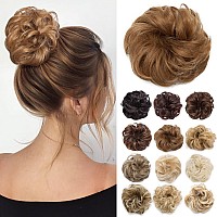 Benehair Messy Bun Hair Piece Scrunchy Updo Hair Pieces For Women Fluffy Wavy Hair Bun Scrunchies Donut Hairpiece Synthetic Chig