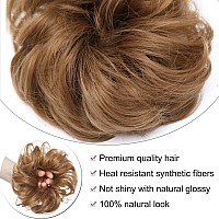 Benehair Messy Bun Hair Piece Scrunchy Updo Hair Pieces For Women Fluffy Wavy Hair Bun Scrunchies Donut Hairpiece Synthetic Chig