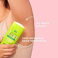 Ban Original Unscented 24Hour Invisible Antiperspirant Solid Deodorant Underarm Wetness Protection With Odorfighting Ingred