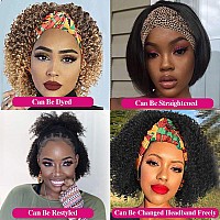 Legendhair Glueless Wig Human Hair Curly Bob Pixie Cut Headband Wigs Human Hair Afro Kinky Curly None Lace Front Wigs For Black