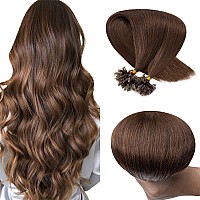 Pre Bonded U Tip Hair Extensions Human Hair 100 Strands Keratin Fushion Nail Tip Human Hair Extensions 100 Real Remy Hair Silky