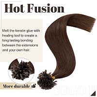 Pre Bonded U Tip Hair Extensions Human Hair 100 Strands Keratin Fushion Nail Tip Human Hair Extensions 100 Real Remy Hair Silky