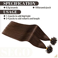 Pre Bonded U Tip Hair Extensions Human Hair 100 Strands Keratin Fushion Nail Tip Human Hair Extensions 100 Real Remy Hair Silky