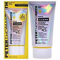 Peter Thomas Roth Max Clear Invisible Sunscreen SPF 45, 1.7 oz