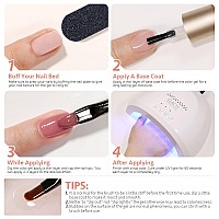 Gaoy Solid Gel Polish Palette 6 Jelly Nude Colors Uv Cure Cream Gel Nail Polish Kit With Nail Brush For Nail Art Diy At Home Or