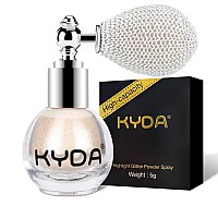 Kyda Highlighter Powder Spray Glitter High Gloss Spray Shimmer Sparkle Powder Makeup Spray For Face Body Cosmeticlight Gold