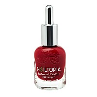 Nailtopia Plantbased Chip Free Nail Lacquer Non Toxic Biosourced Longlasting Strengthening Polish Feelin Spicy Dee