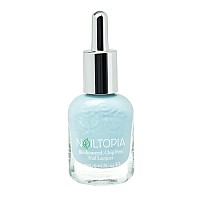 Nailtopia Plantbased Chip Free Nail Lacquer Non Toxic Biosourced Longlasting Strengthening Polish Hula Girl Sky Blu