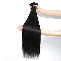 Yareesong 12A Remy Brazilian Straight Human Hair 3 Bundles 323232Inch Brazilian Straight Wave Human Hair Bundles 100 Unprocesse