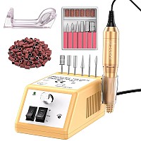 Subay Professional Nail Drill Machine For Acrylic Nails Gel Nails 20000Rpm Electric Nail File Kit For Nail Salon Supplies Ele